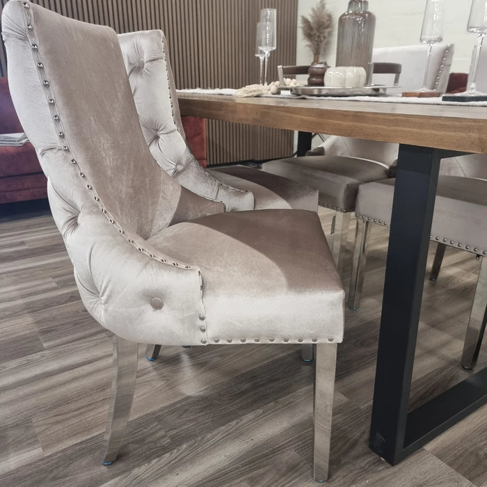 Arianna Dining Table 1.5m + 4 Kensington Dining Chairs