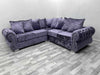 Windsor crushed velvet corner sofa range
