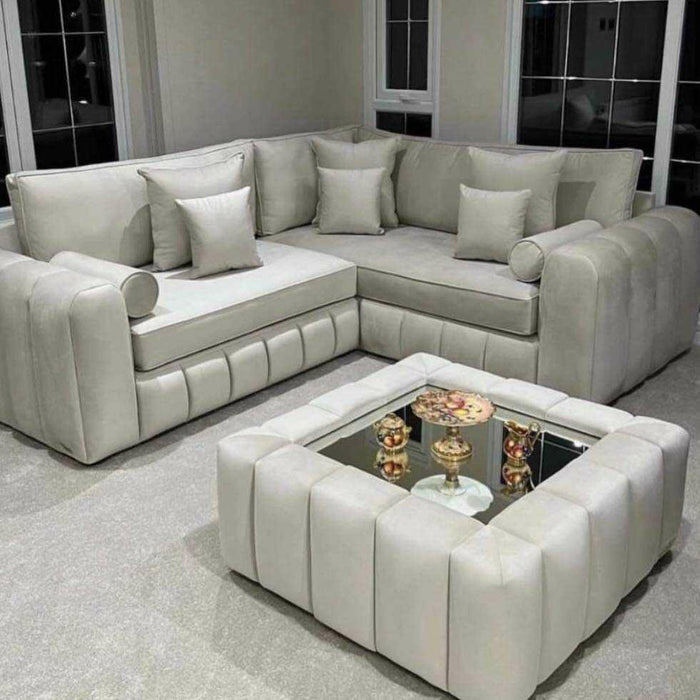 Louisiana premium plush velvet corner sofa range