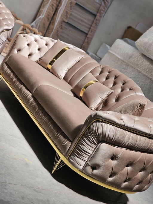 Konan 3+2 seater sofa range in plush velvet