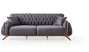 Sude Chesterfield 3+2 sofa Plush Velvet