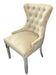 Chelsea Cream Velvet Ring knocker Dining chair