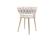 Camelia Cream Gold Dining Chair