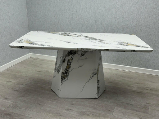 Capri 160cm Marble Effect Dining Table (Table Only)