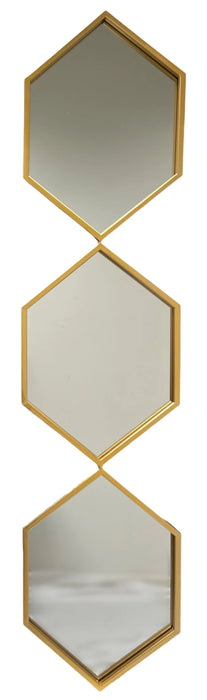 Diamond Wall mirrors with Gold Boarders