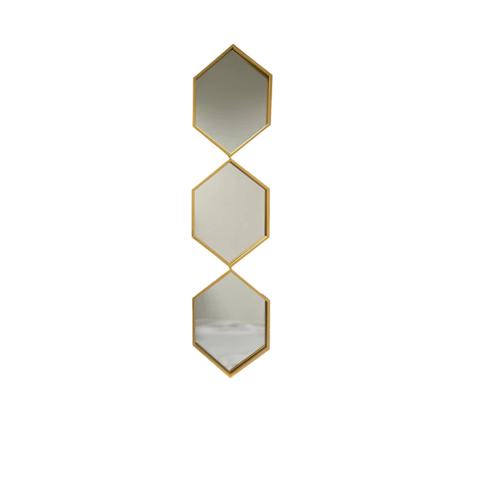 Diamond Wall mirrors with Gold Boarders