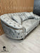 Bvlgari special 3+2 sofa in Silver and chrome