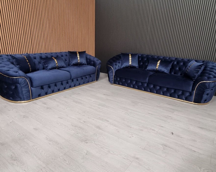 Ambassador 3&2 sofa range plush velvet