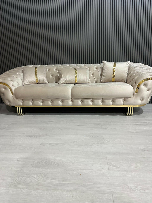 Bvlgari special 3 sofa in Champagne and Gold