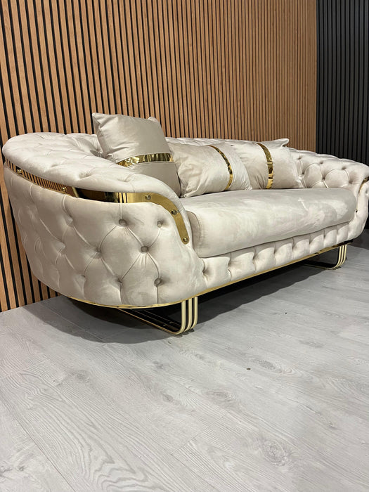 Bvlgari 2 Seater Sofa Plush Velvet