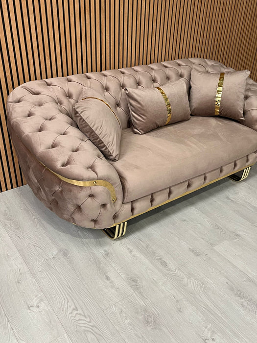 Bvlgari 2 Seater Sofa Plush Velvet