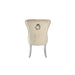 Chelsea Cream Velvet Ring knocker Dining chair