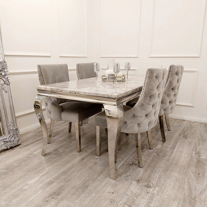 Arianna Dining Table 1.5m + 4 Kensington Dining Chairs