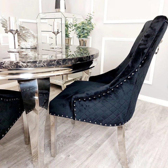 Louis Dining Table + Majestic Dining Chairs
