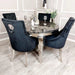 Louis Round Dining Table + 4 x Majestic Dining Chairs