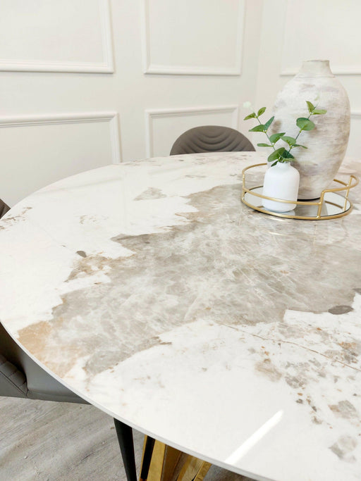 Nero 1.2 Round Dining Table with Sintered Stone Top