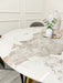 Nero Gold 1.3 Round Dining Table with Sintered Stone Top