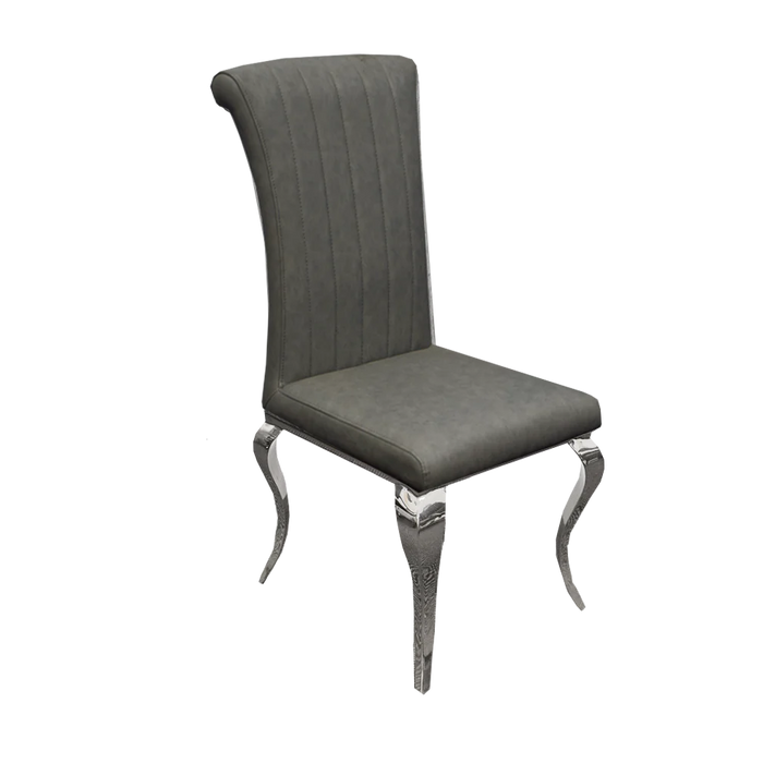 Nicole Dining Chair  with Plain Back, Line & Cross Stitch