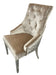 Roma Shiny Mink Lion knocker Dining Chair