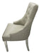 Roma PU Light Grey Lion  knocker Dining Chair