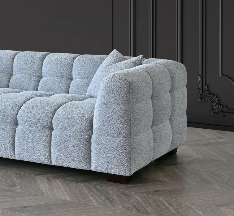 Aluxo Tribeca Sofa Range in Pearl Boucle Fabric