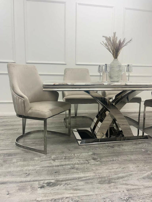 Milan Dining Table 180cm & Chelmsford Dining Chairs