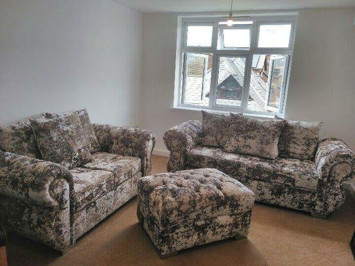 Windsor 3+2 crushed velvet sofa range