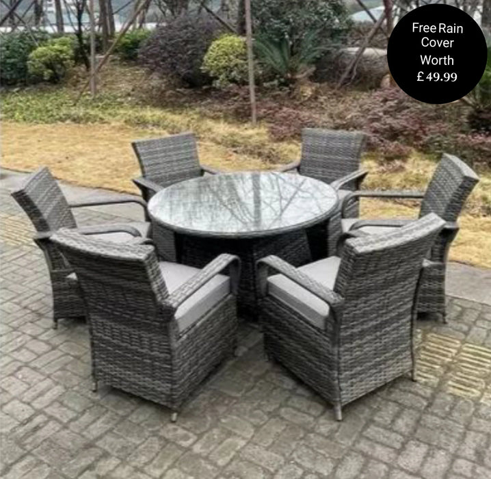 Kent Rattan Dining Set Table And Chair Sets