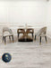 Orion Gold 1.8 Polar White Sintered Stone Top + Astra Leather Dining Chair