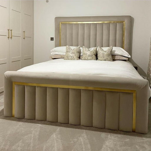 ELCANTE BEDFRAME IN PLUSH VELVET