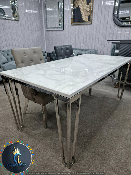Barcelona Marble/Ceramic Dining Table  1.2m and 1.5m