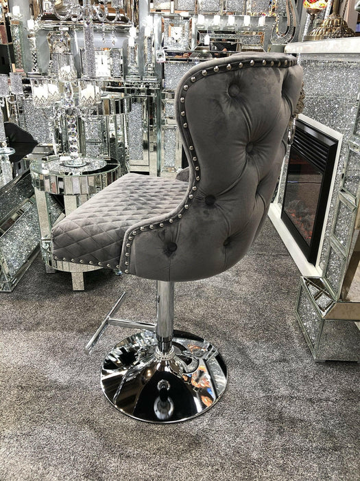 Valentino Luxury Lion Knocker Back Barstool