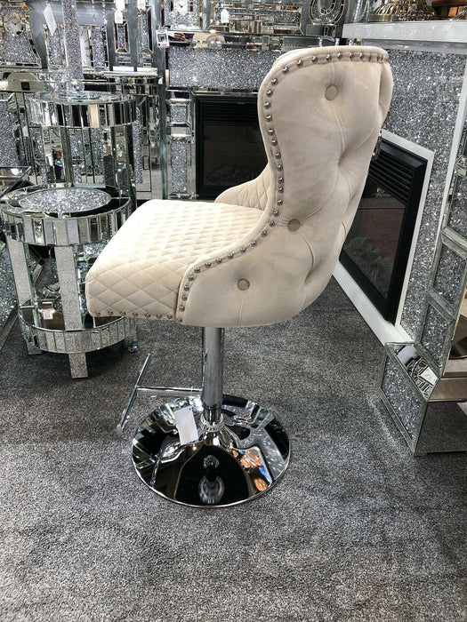 Valentino Luxury Lion Knocker Back Barstool