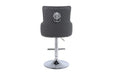 Majestic Bar Stool in Grey Plush Velvet