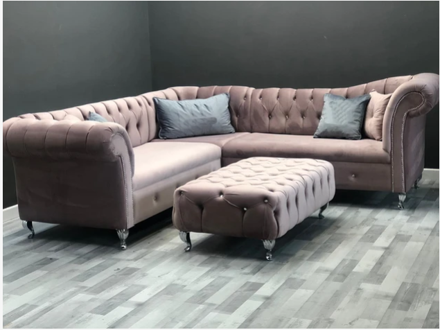 Raphael plush velvet corner sofa range
