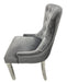 Luner Knocker Back Dining Chair - Lion Knocker chrome Legs