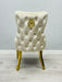 Victoria Gold Detailing Circle Knocker back Dining Chair