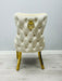 Victoria Gold Detailing Circle Knocker back Dining Chair