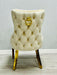 Victoria Gold Detailing Circle Knocker back Dining Chair