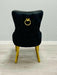 Victoria Gold Detailing Circle Knocker back Dining Chair