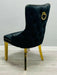 Victoria Gold Detailing Circle Knocker back Dining Chair