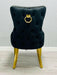 Victoria Gold Detailing Circle Knocker back Dining Chair