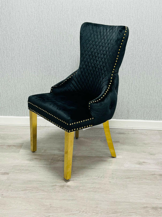 Victoria Gold Detailing Circle Knocker back Dining Chair