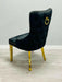 Victoria Gold Detailing Circle Knocker back Dining Chair