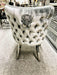 VALENTINO SILVER PEWTER DINING CHAIR