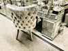 VALENTINO SILVER PEWTER DINING CHAIR