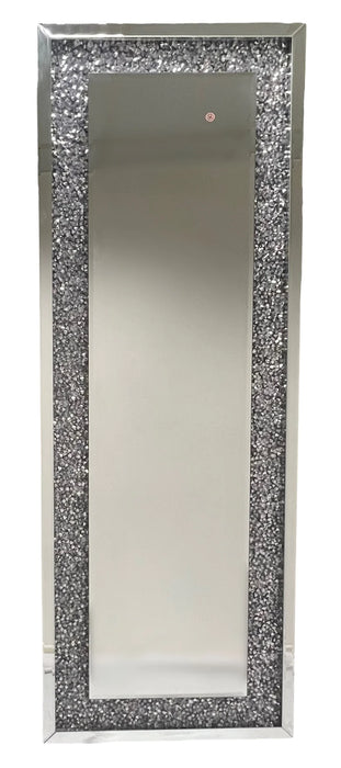 Crushed Diamond LED Floor Standing Mirror