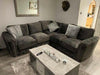 Luxury Essex range plush velvet corner sofa