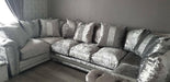 Rachel glitter crushed velvet corner sofa range