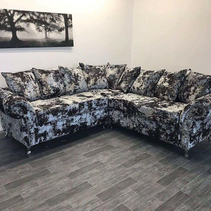 Allison 3+2 lustro velvet sofa range